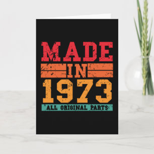 1973 Birthday Vintage Saying Card