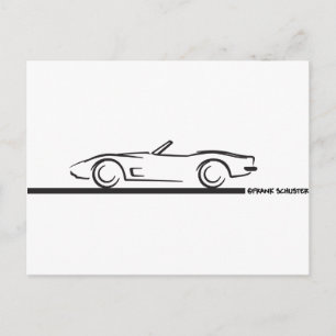 1973 Corvette Convertible BLK Postcard