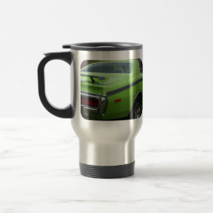 1973 Green Dodge Charger SE Brougham rear quarter Travel Mug