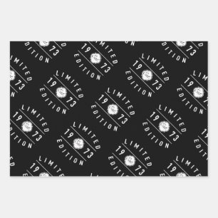 1973 Limited Edition 50th Birthday Wrapping Paper Sheet
