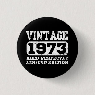 1973 Limited Edition 51st Birthday 3 Cm Round Badge