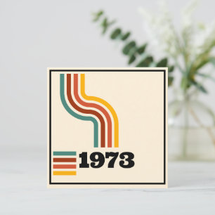 1973 Retro Vintage Poster Birthday or Reunion Invitation