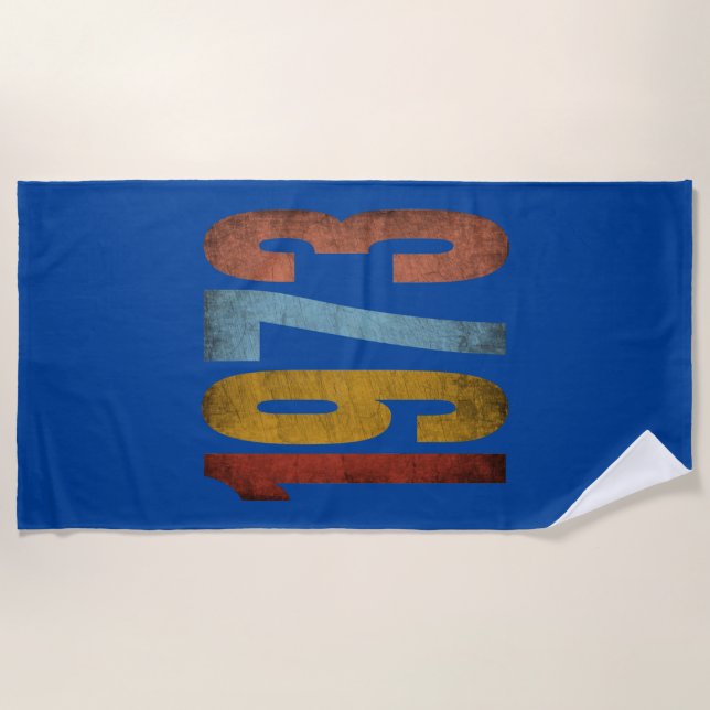 1973 VINTAGE BEACH TOWEL (Front)