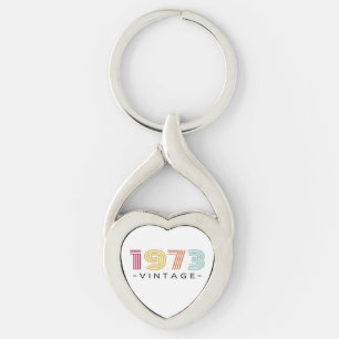1973 Vintage Colored  Key Ring