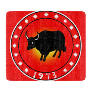1973 Year of the Ox Cutting Board