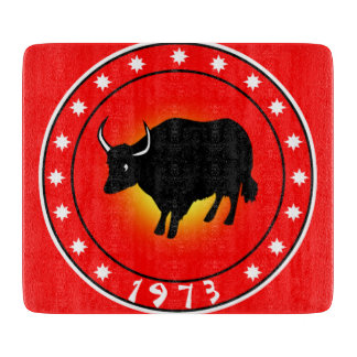 1973 Year of the Ox Cutting Board