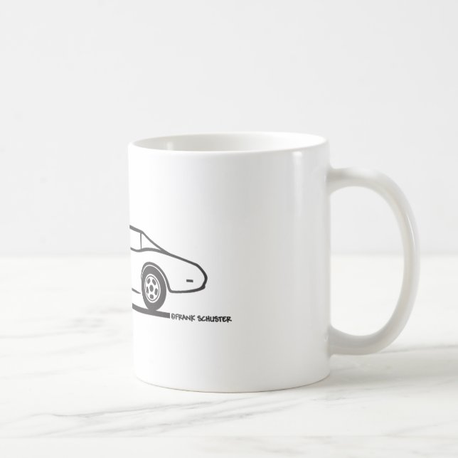 1974 1975 1976 1978 Chevrolet Corvette Hard Top T Coffee Mug (Right)