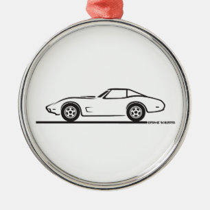1974 1975 1976 1978 Chevrolet Corvette Hard Top T Metal Tree Decoration