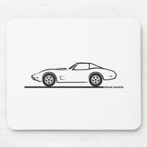 1974 1975 1976 1978 Chevrolet Corvette Hard Top T Mouse Mat