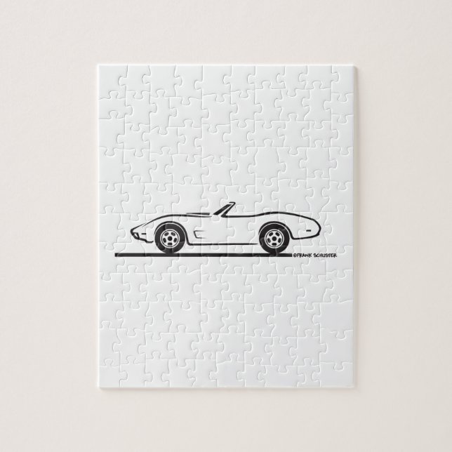 1974 - 1977 Corvette Convertible Jigsaw Puzzle (Vertical)