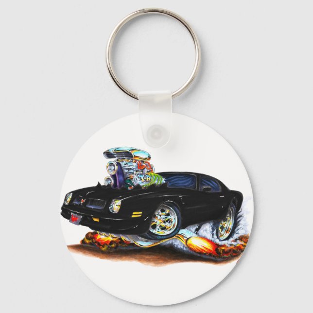 1974-76 Firebird Black Car Key Ring (Front)