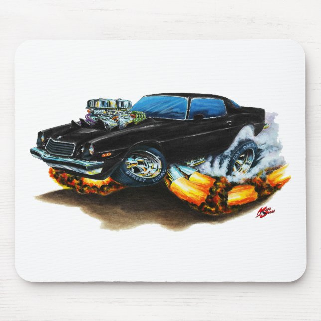 1974-78 Camaro Black Car Mouse Mat (Front)