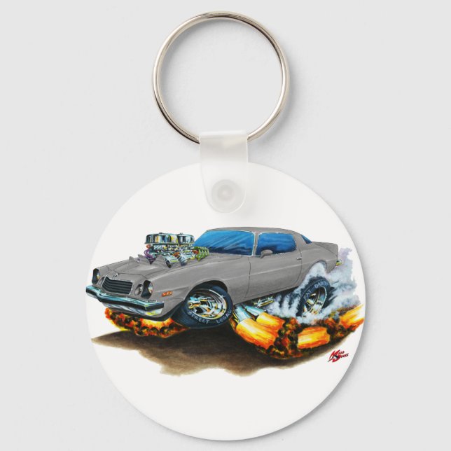 1974-78 Camaro Grey Car Key Ring (Front)