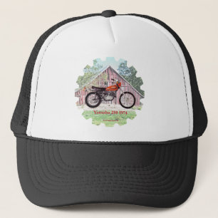 1974 Classic Motorcycle Yamaha 250 Trucker Hat