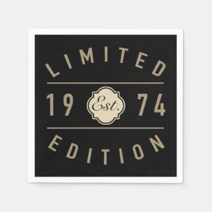 1974 Limited Edition 50th Birthday Napkin