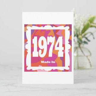 1974 - Made In 1974 Invitation
