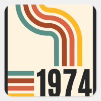 1974 Retro Vintage Poster 50th Birthday