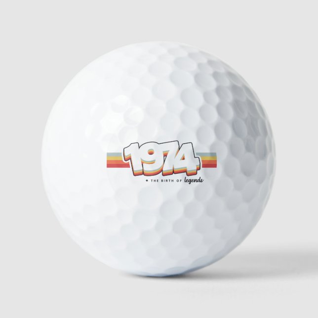 1974 The birth of legends Golf Balls (Front)