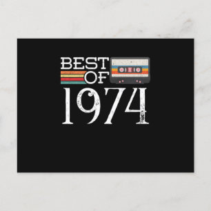 1974 Vintage 46 th Birthday Anniversary Gift Postcard