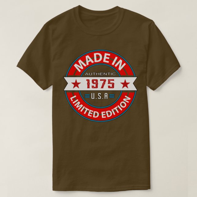 1975 48 Year T-Shirt (Design Front)