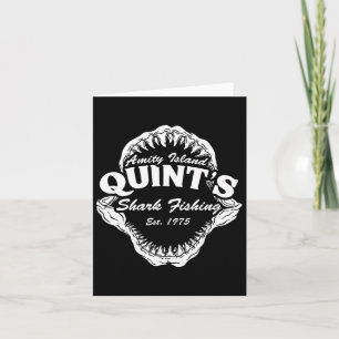 1975 Amity Island Quint's Shark Fishing Clic Retro Card