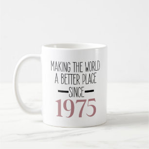 1975 Birthday 50th Years Old Gifts Women Men Coffee Mug