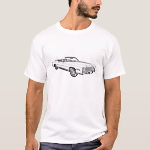 1975 Cadillac Eldorado Convertible Illustration T-Shirt