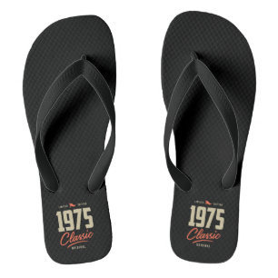 1975 Classic Birthday Gift Flip Flops
