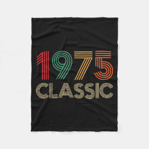 1975 Clic 50th Birthday For Men Women 50 Year Old  Fleece Blanket