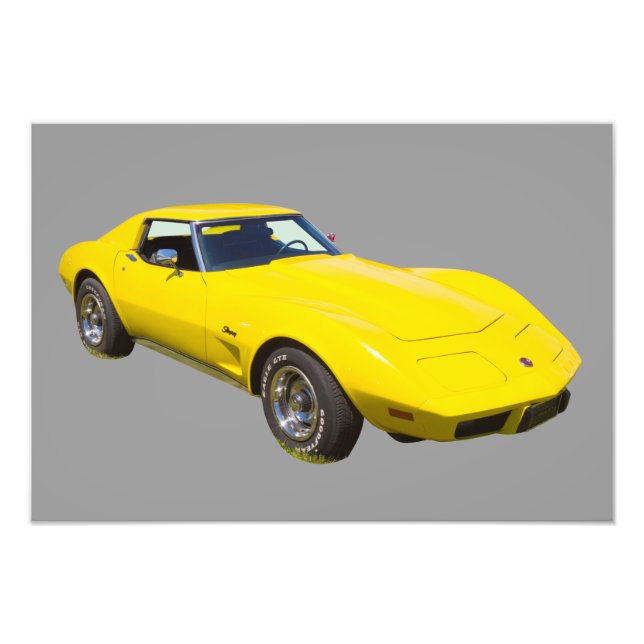 1975 Corvette Stingray Sports Car Photo Print (Front)