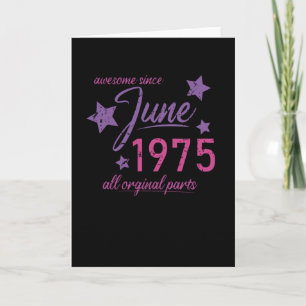 1975 June Birthday Card