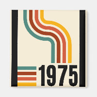 1975 Retro Vintage Poster 50th Birthday