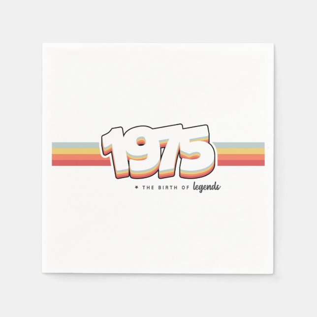 1975 The birth of legends Napkin (Front)