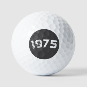 1975 Vintage  50th Birthday Custom Birth Year Golf Balls