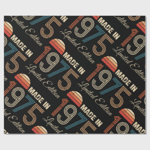 1975 Vintage 50th Birthday Wrapping Paper
