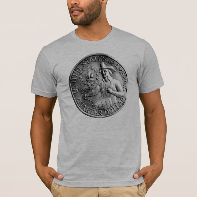 1976 Bicentennial Quarter Reverse T-Shirt (Front)