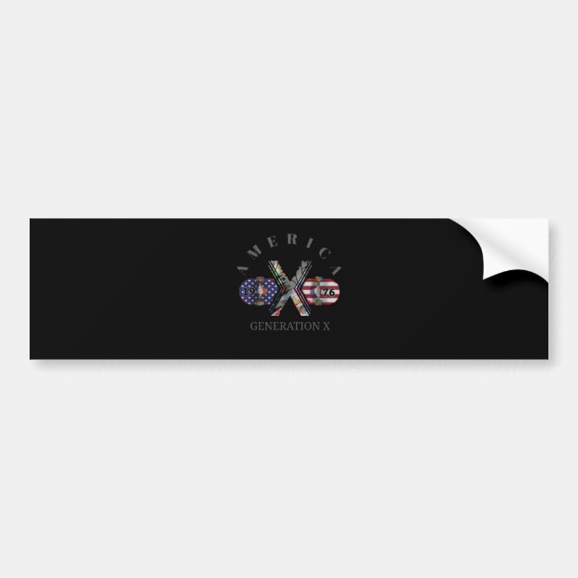 1976 Generation X American Skateboard Bumper Sticker (Front)