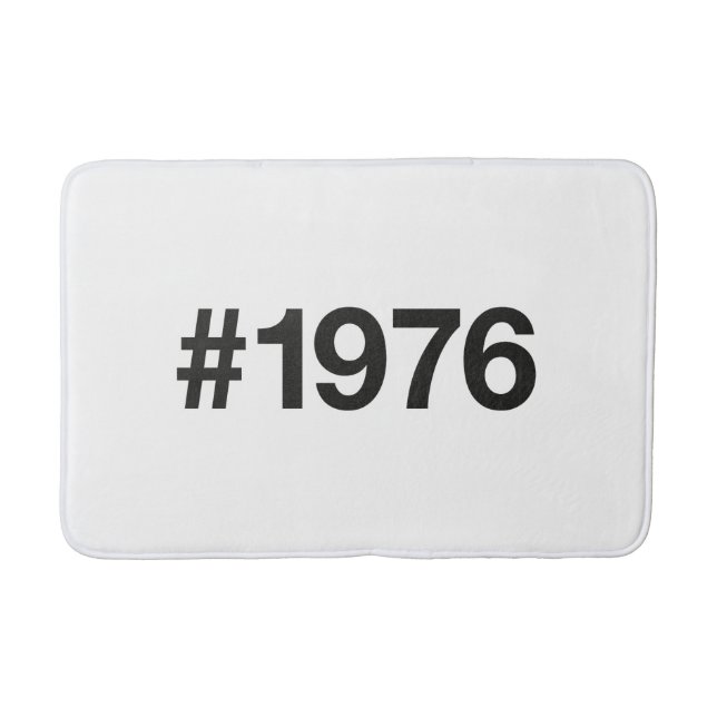 1976 Hashtag 49 Years Birthday Anniversary Bath Mat (Front)