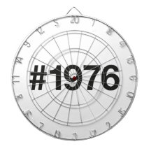 1976 Hashtag 49 Years Birthday Anniversary Dartboard