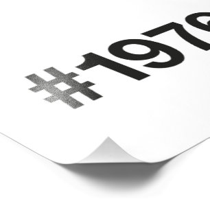1976 Hashtag 49 Years Birthday Anniversary Photo Print
