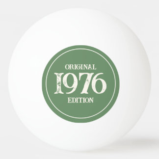 1976 Original Edition on pine green Ping Pong Ball