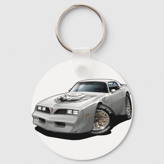 1977-78 Trans Am White Key Ring (Front)