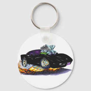 1977-79 Corvette Black Car Key Ring