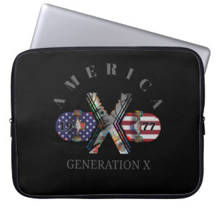 1977 Generation X American Skateboard Laptop Sleeve