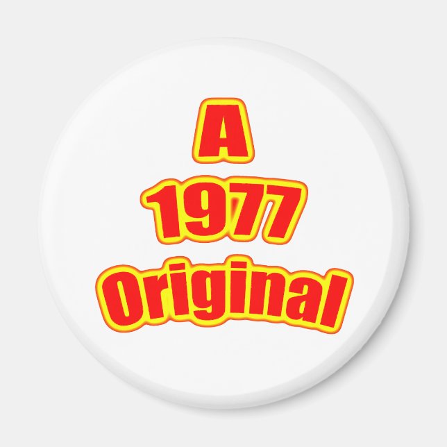 1977 Original Red Magnet (Front)