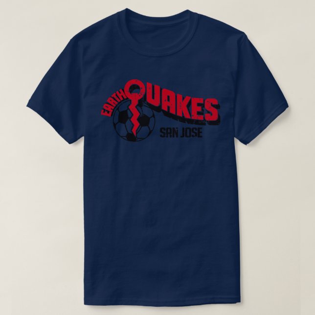 1977 San Jose Earthquakes Vintage Soccer T-Shirt (Design Front)