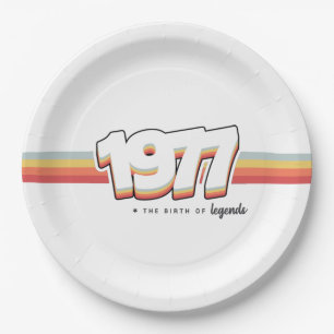 1977 The birth of legends Paper Plate