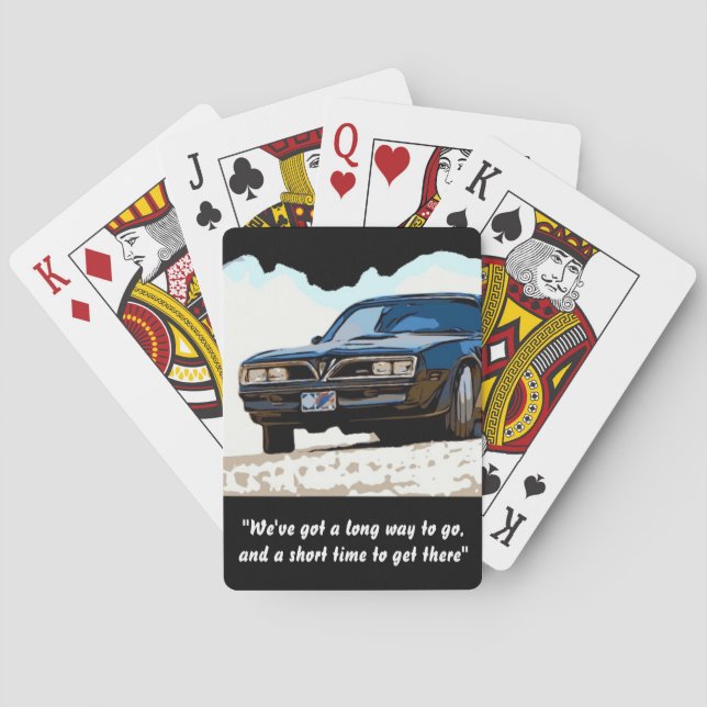 1977 TRANS AM PLAYING CARDS (Back)