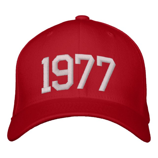 1977 Year Embroidered Hat (Front)