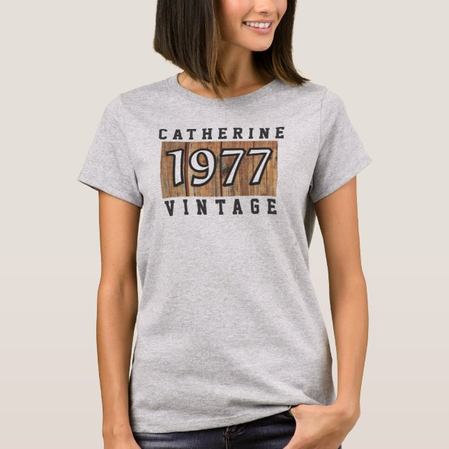 1977 Year of Birth T-Shirt (Front)
